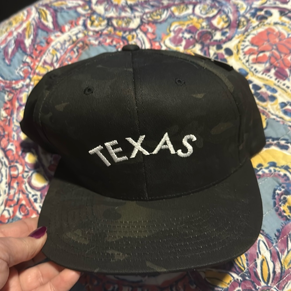 NWT Texas State Fair Black Camo Baseball Cap